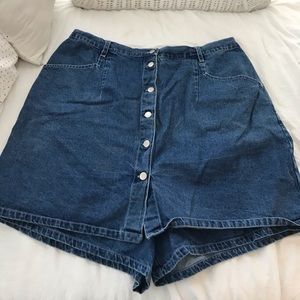 VINTAGE Plus-sized Denim Skort